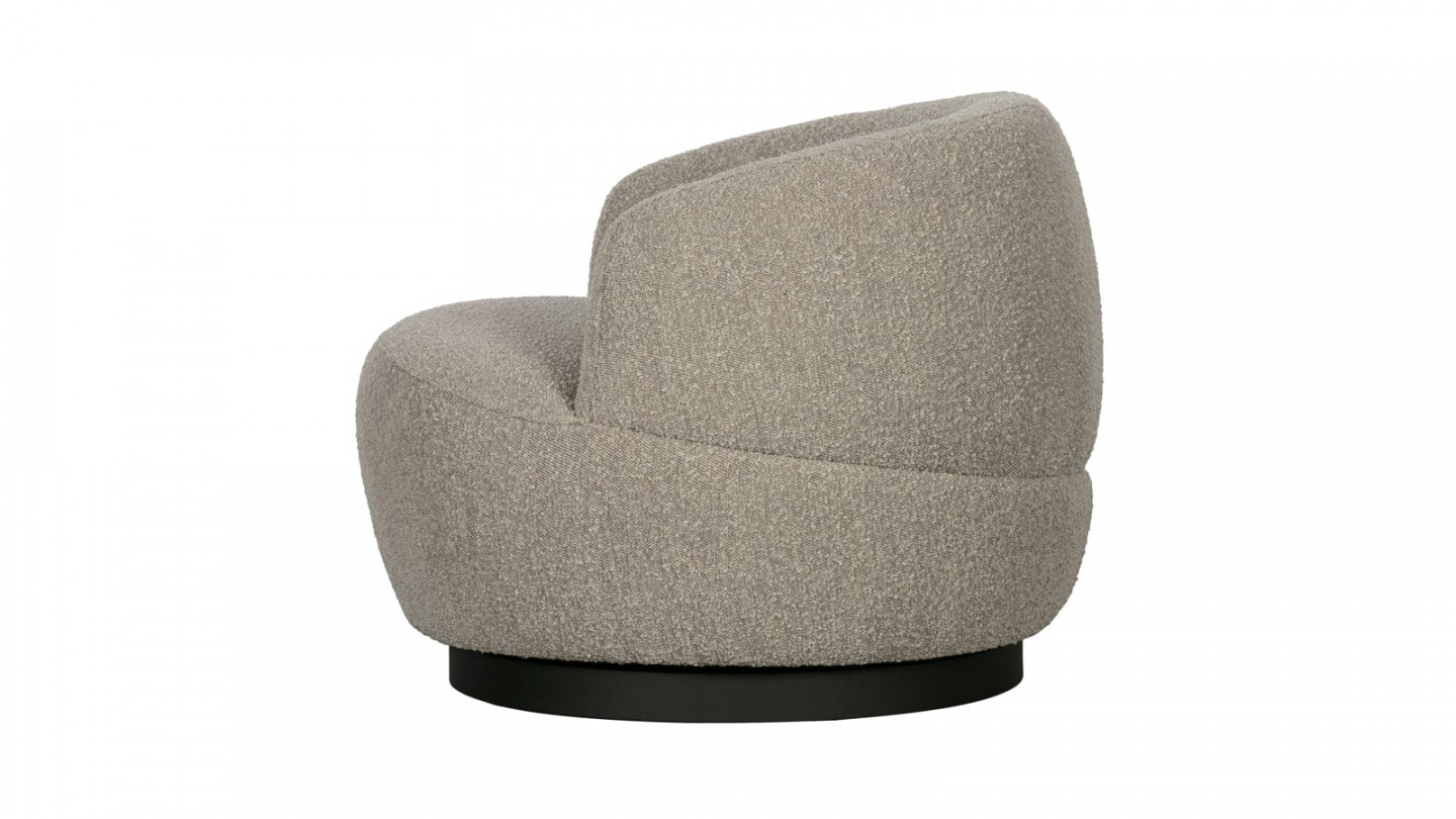 Fauteuil vintage effet peau de mouton naturel - Collection Woolly - BePureHome