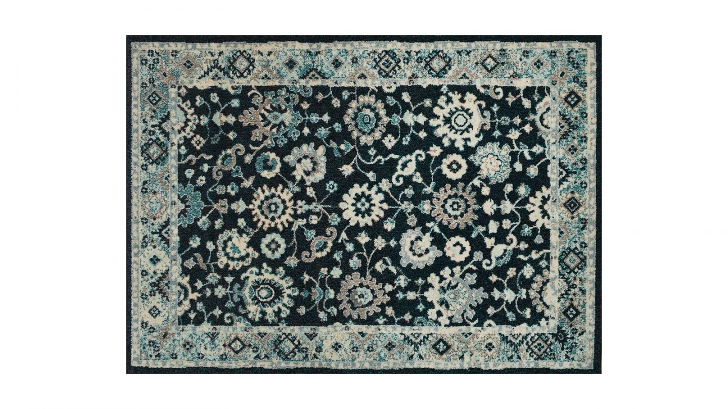 Tapis vintage Bleu 120x170cm - Collection Rhys