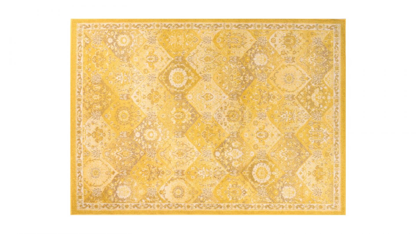 Tapis vintage Jaune 160x230cm - Collection Rhys