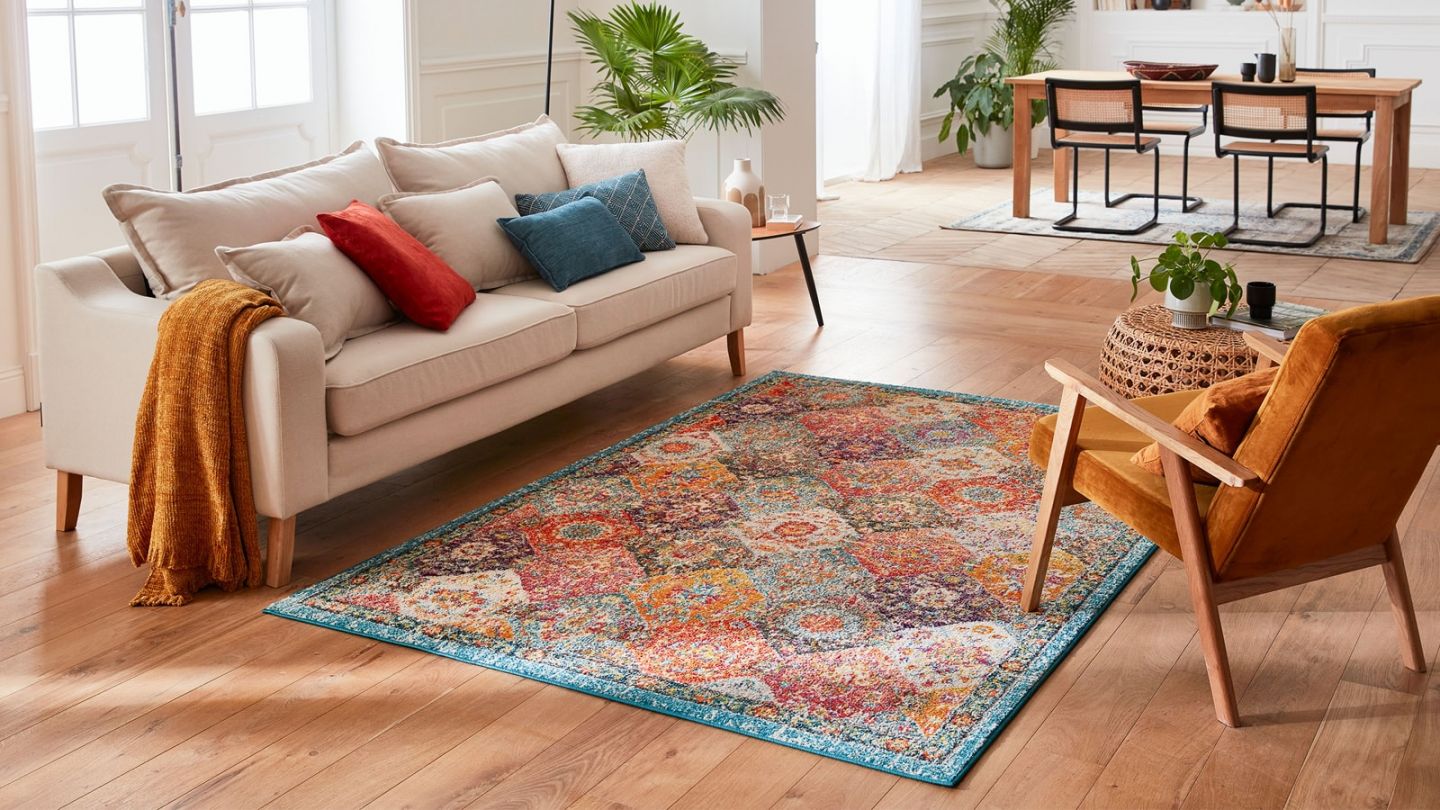 Tapis vintage Multicolore 120x170cm - Collection Rhys