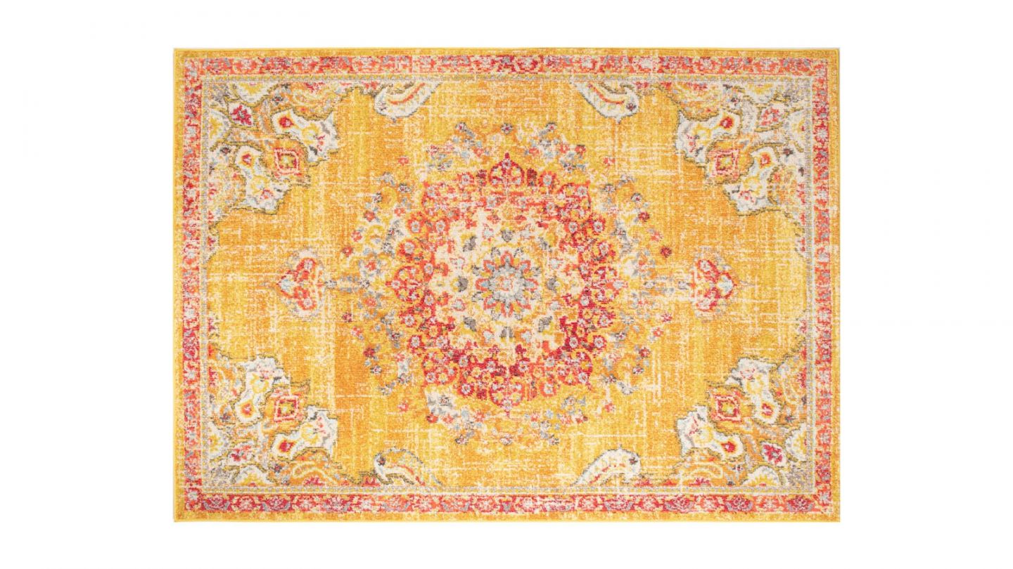 Tapis vintage Jaune 200x290cm - Collection Rhys