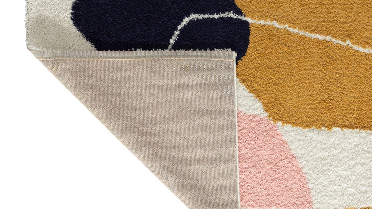 Tapis shaggy AQUARELLE 128 multi 160x230cm - Hauteur fil 30 mm - Denstité 1800 gr/m2 - 100% polypropylène