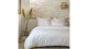 Parure de couette 3 pièces 100% percale de coton - 240x220cm - Blanc - Meghan