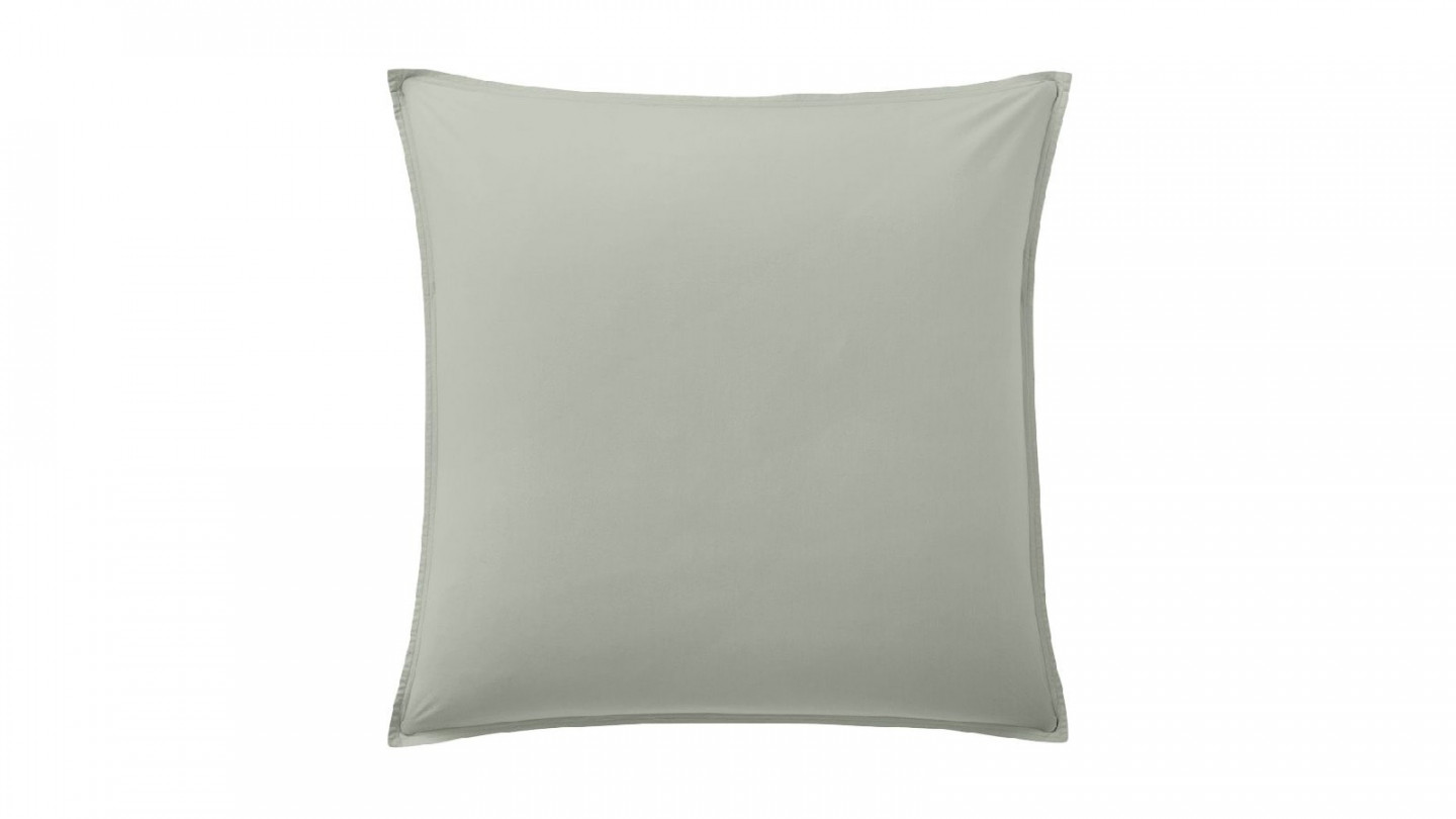 Lot de 2 taies d'oreillers 100% lin - 63x63cm - Celadon