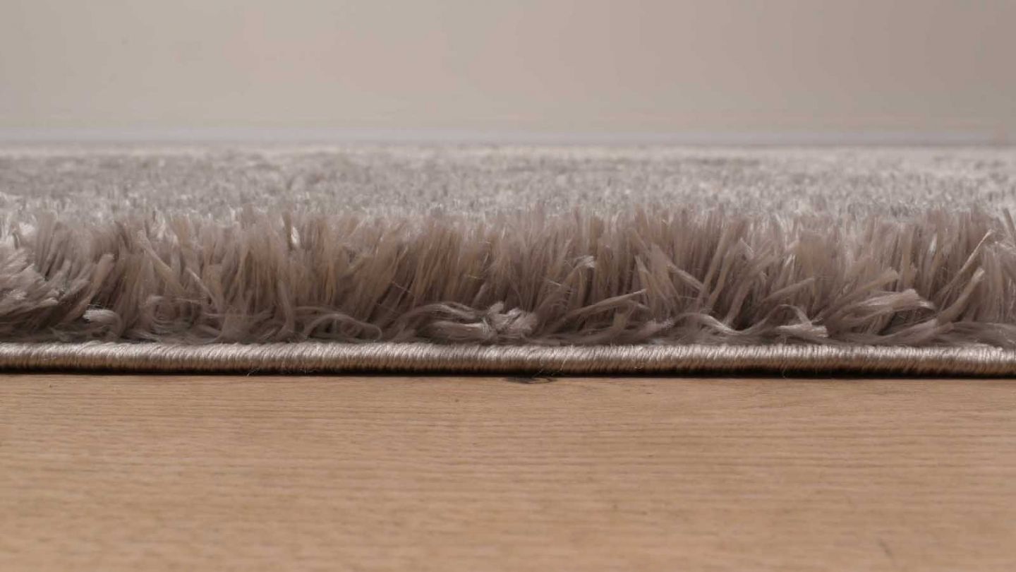 Tapis à poils longs uni gris 80x150 cm - Oslo