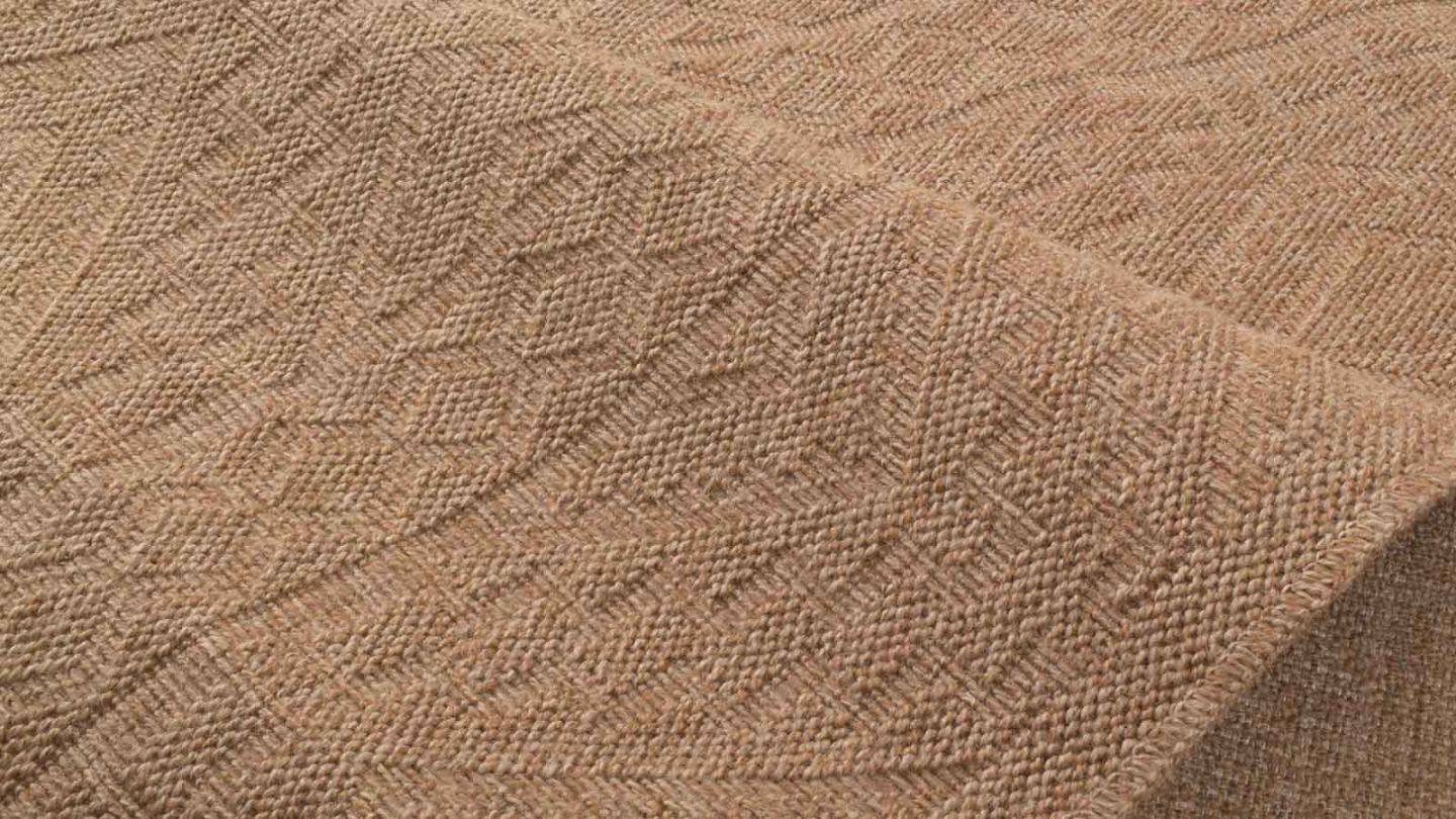 Tapis effet jute beige 160x230 cm - Lassen