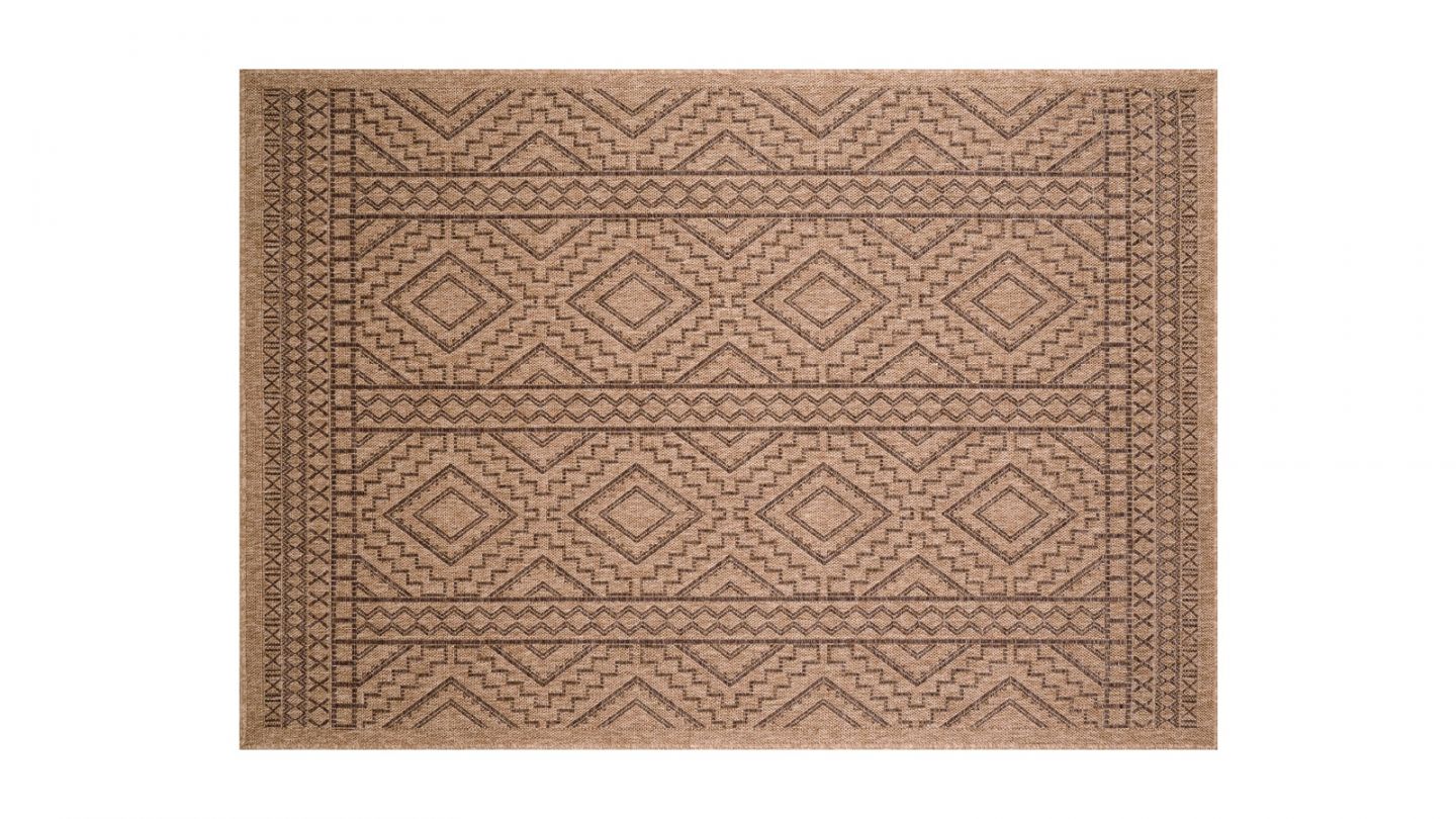 Tapis effet jute marron 120x160 cm - Inyo