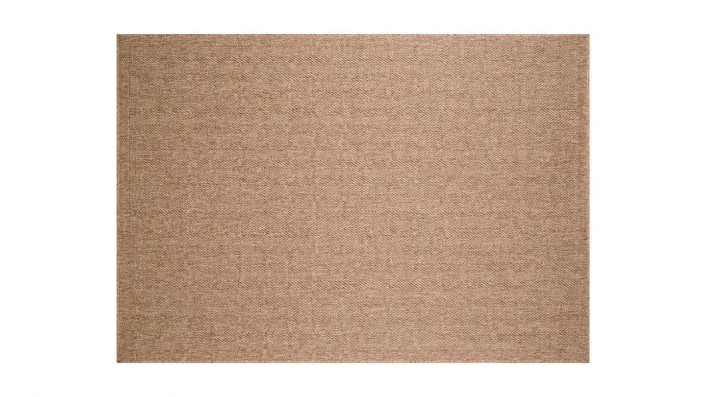 Tapis chevron effet jute beige 200x290 cm - Hood