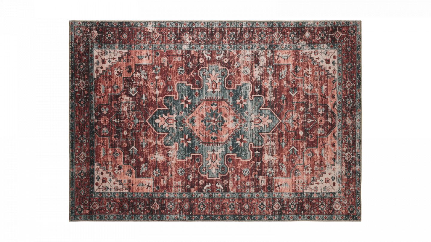 Tapis vintage rouge 160x230 cm - Hailey