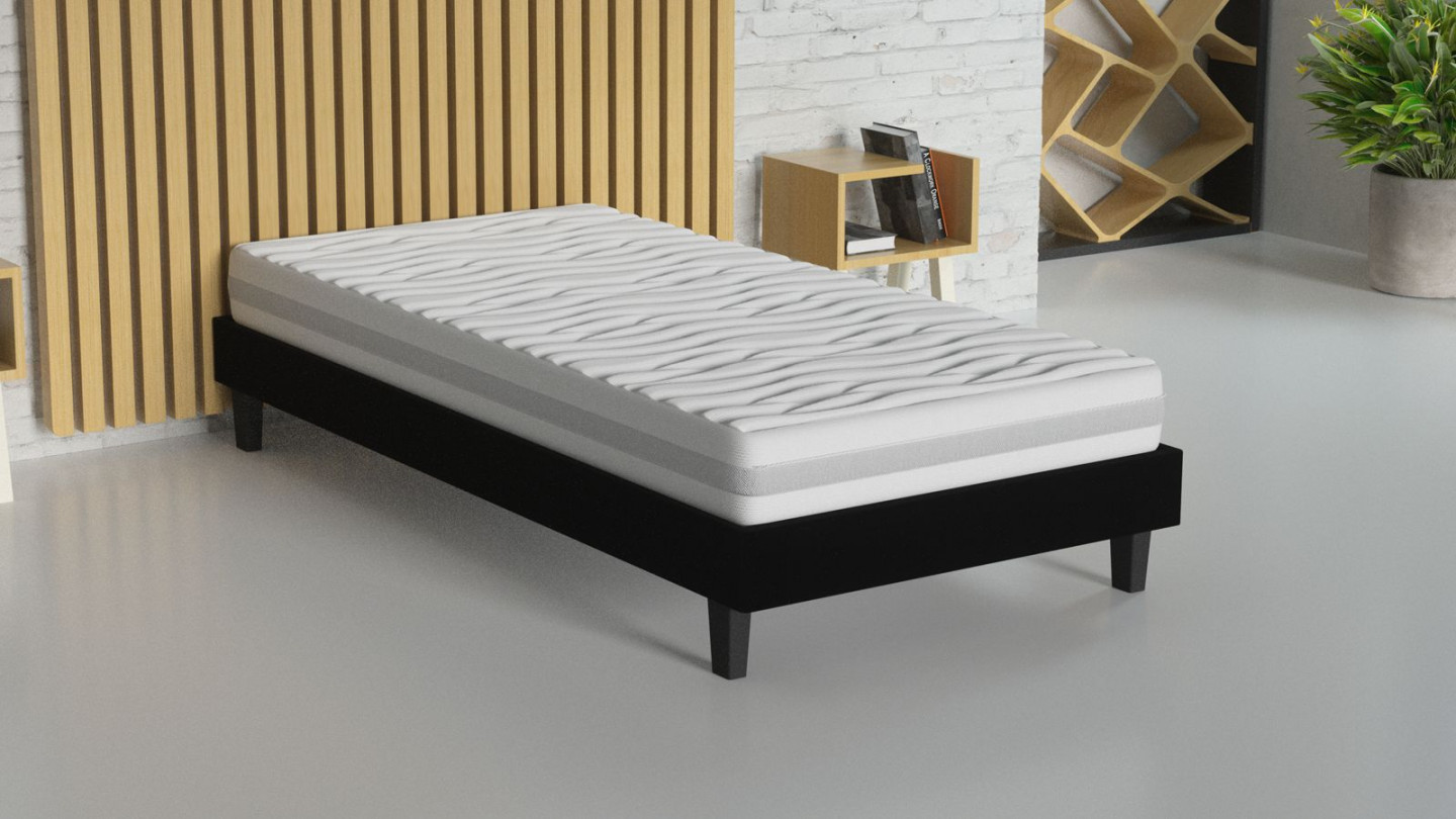 Matelas mousse 90x190 - coutil déhoussable - Clean Confort