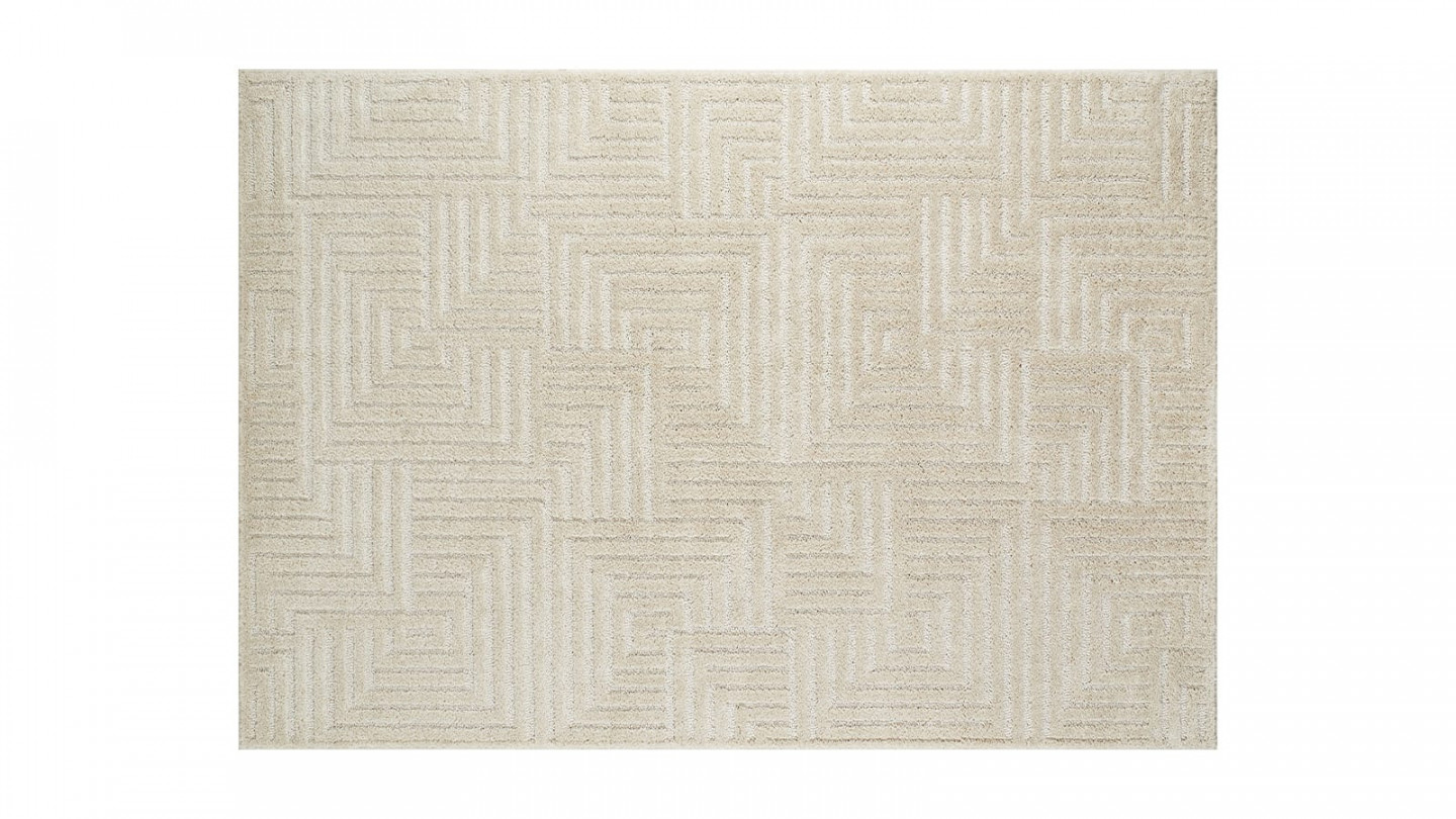 Tapis relief crème160x230 - Ana