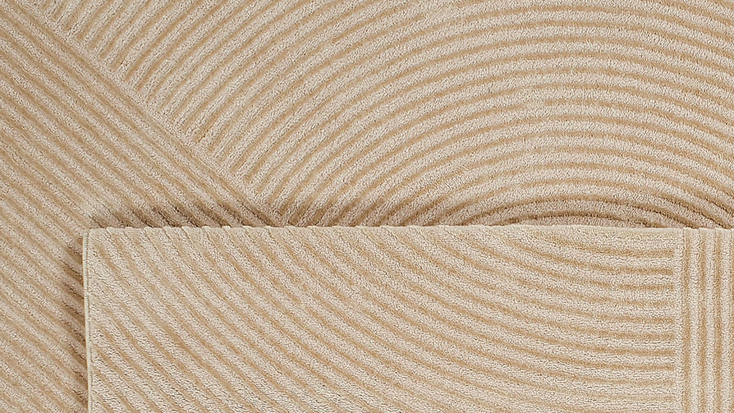 Tapis relief Beige 200x290 - Elisa