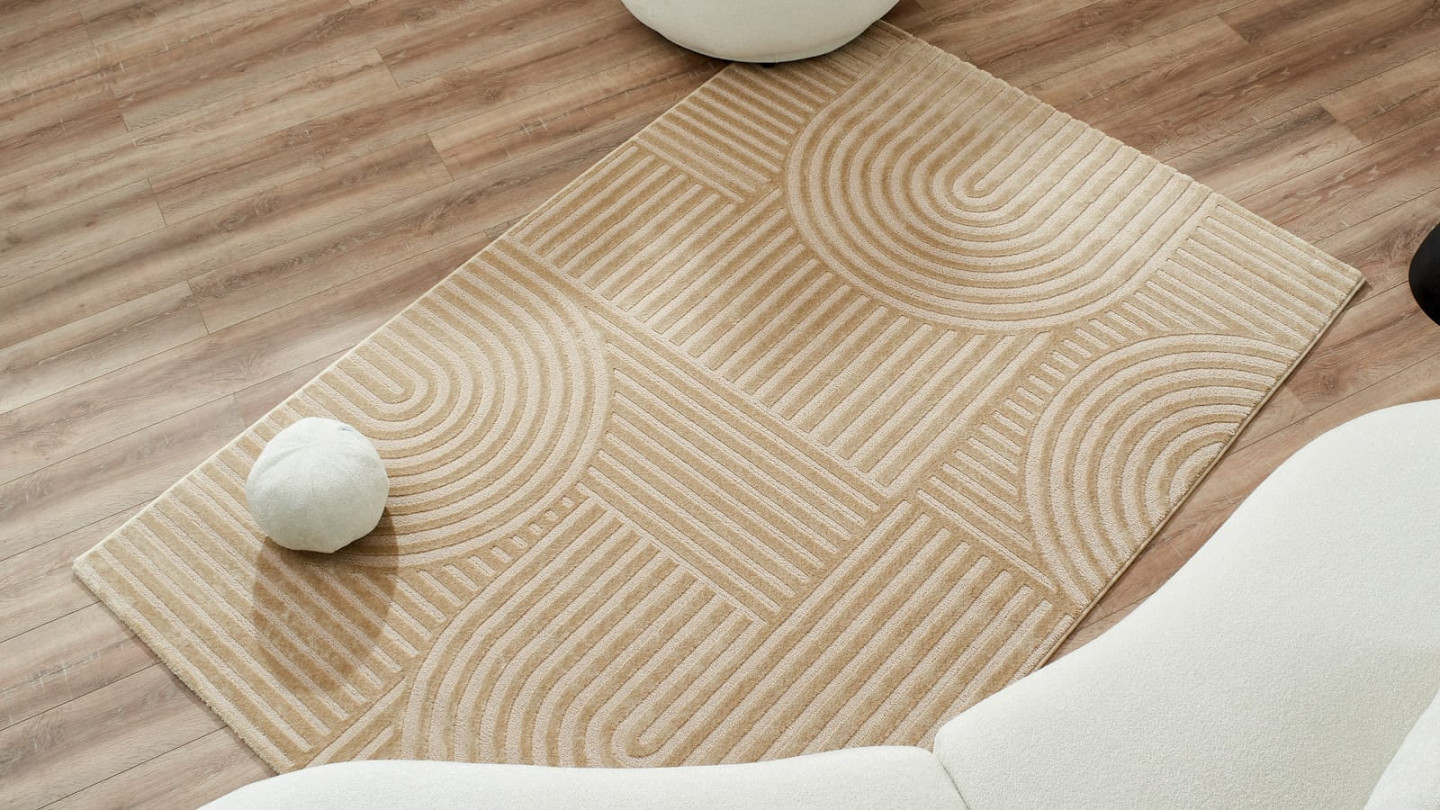 Tapis relief Beige 200x290 - Dora