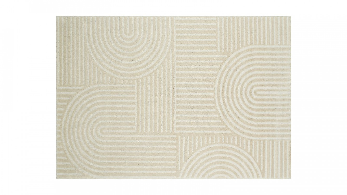 Tapis relief Ecru 160x230 - Dora