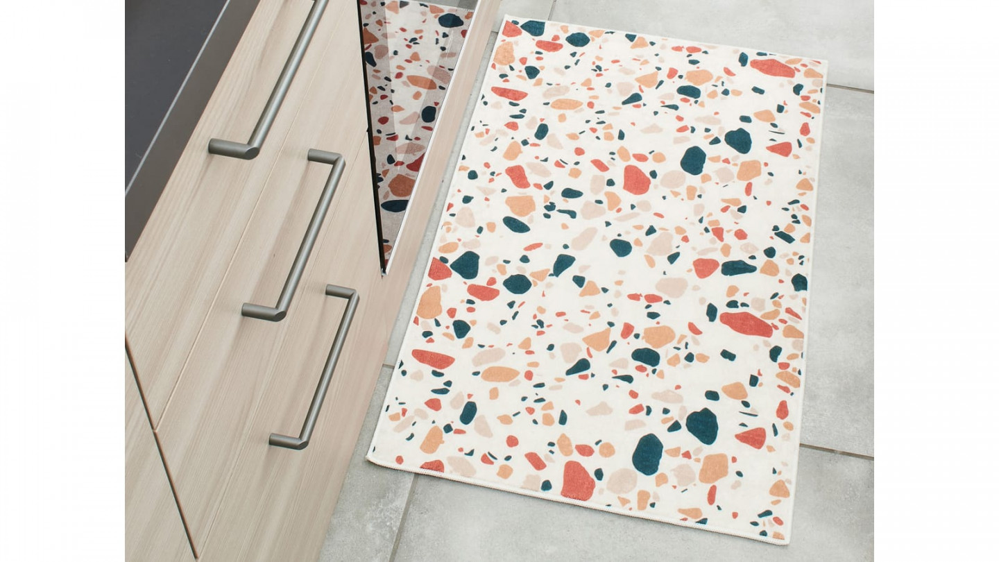 Tapis de cuisine terrazzo Multi 50x80 - Maja