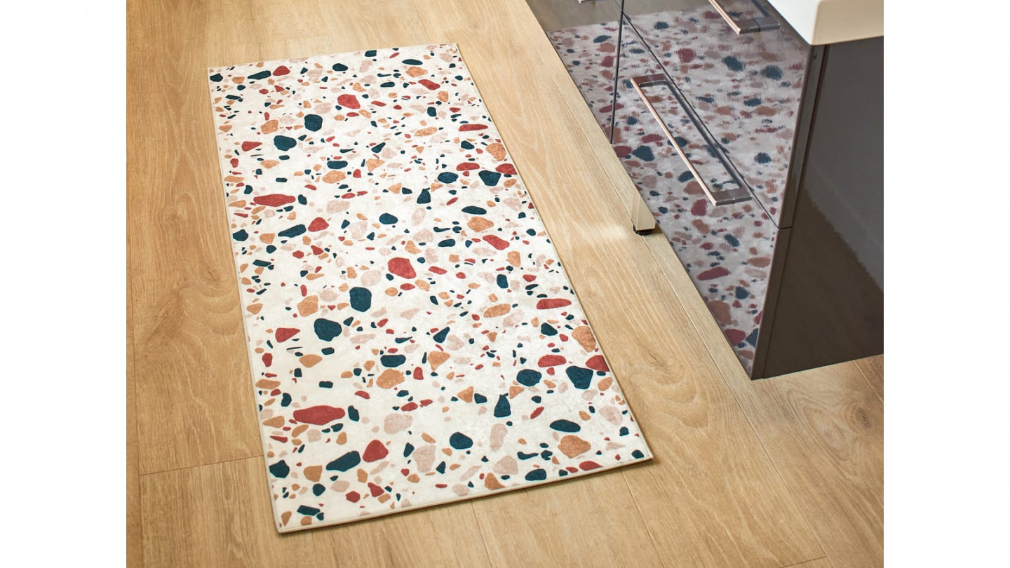 Tapis de cuisine terrazzo Multi 60x130 - Maja