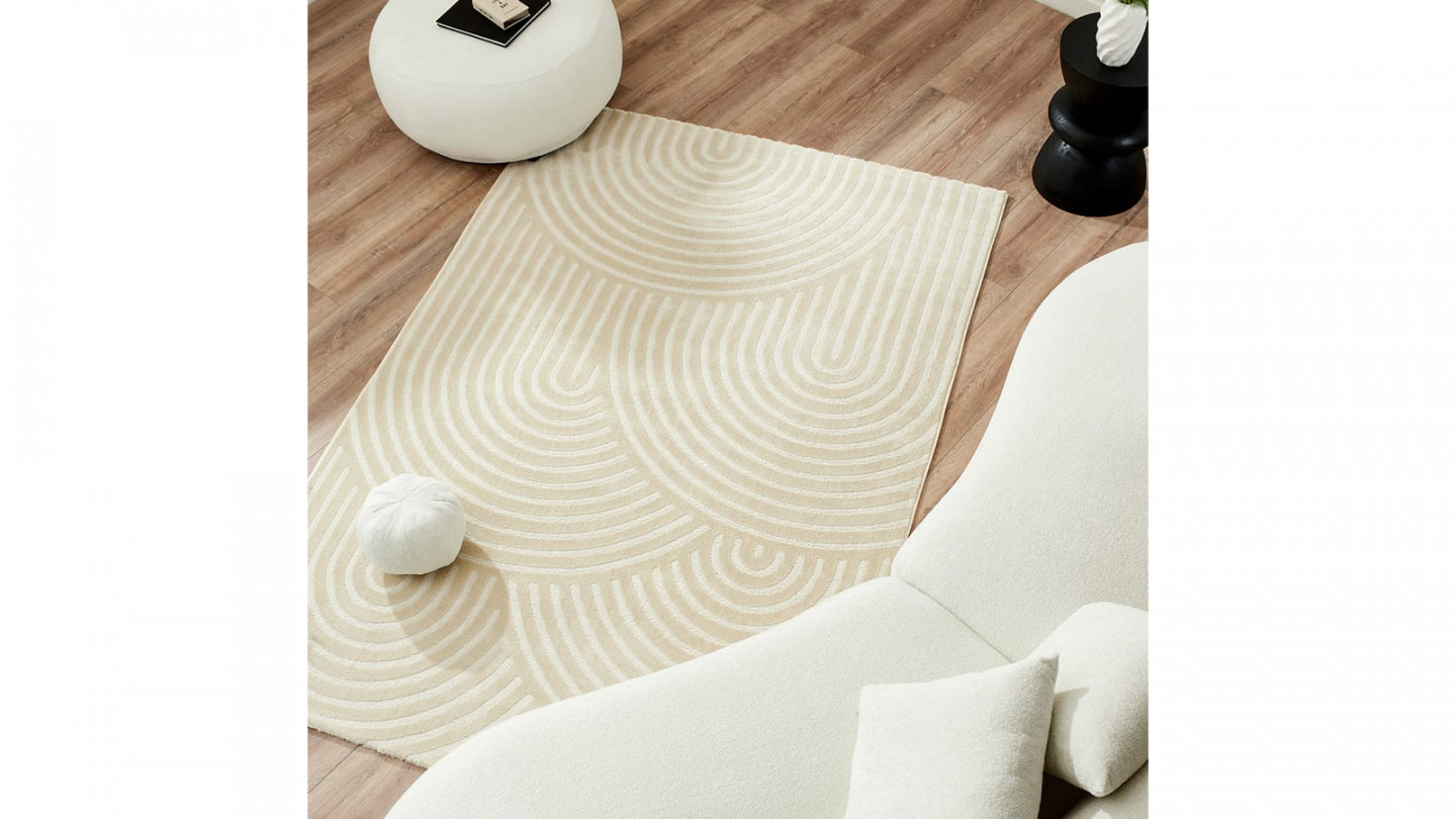 Tapis relief Ecru 200x290 - Martina