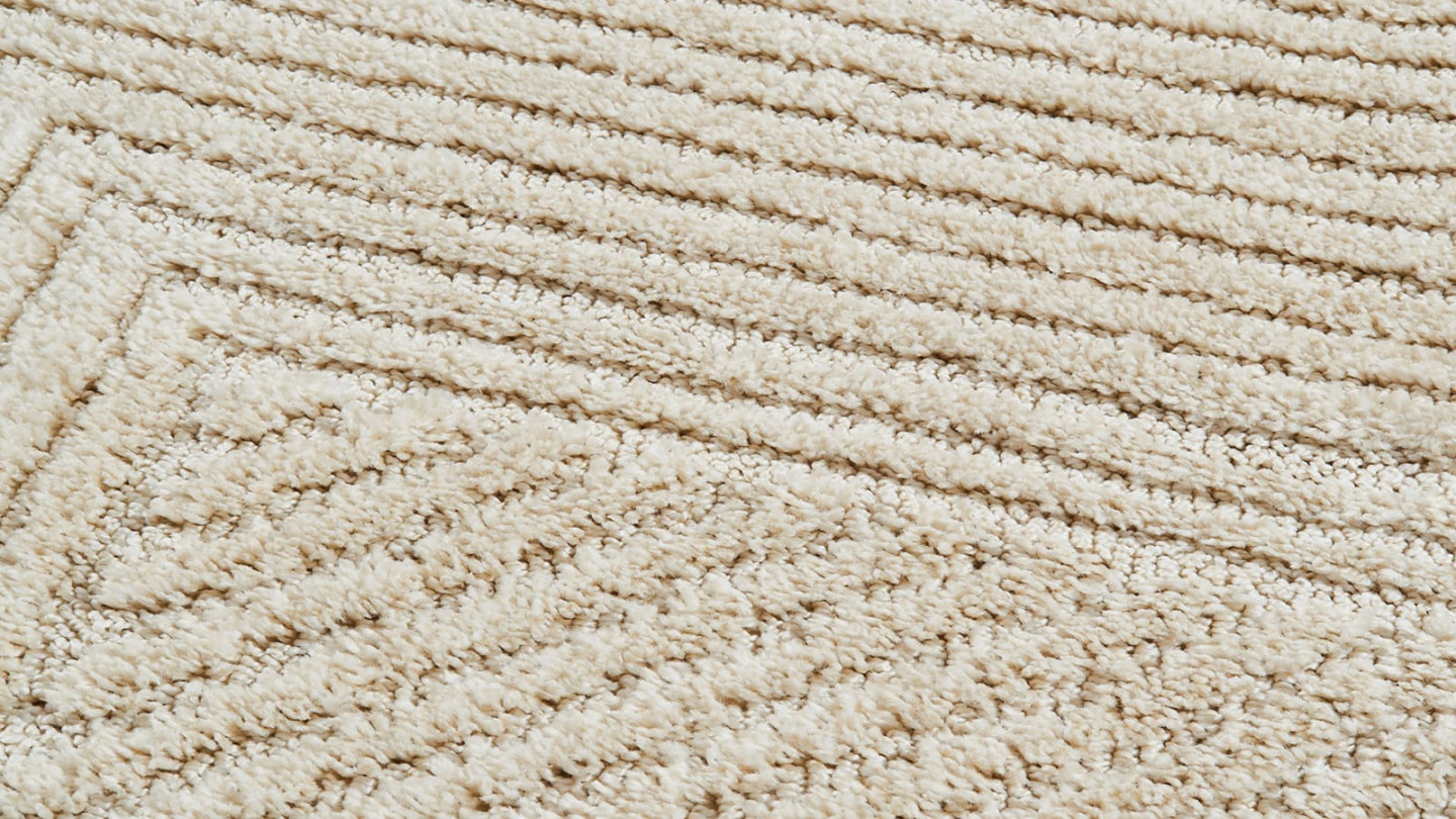 Tapis relief crème 160x230 - Sienna