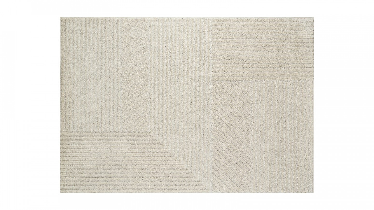 Tapis relief crème 200x290 - Sienna