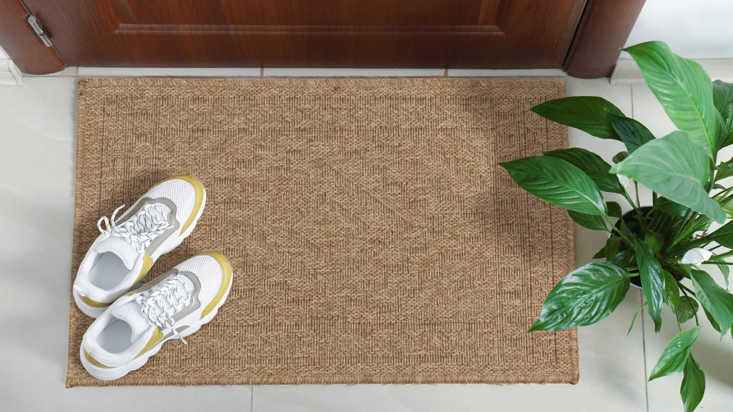 Tapis aspect Jute à motifs 60x180 - Thalia