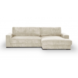 Canapé d'angle convertible beige
