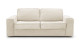 Canapé convertible 3 places en velours côtelé beige - Ouverture express - Couchage quotidien - Matelas HD 140 x 190 - Dario