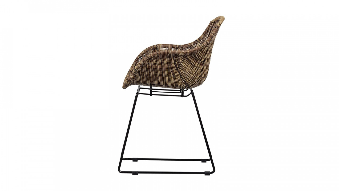 Chaise de jardin en rotin tressé - Willow