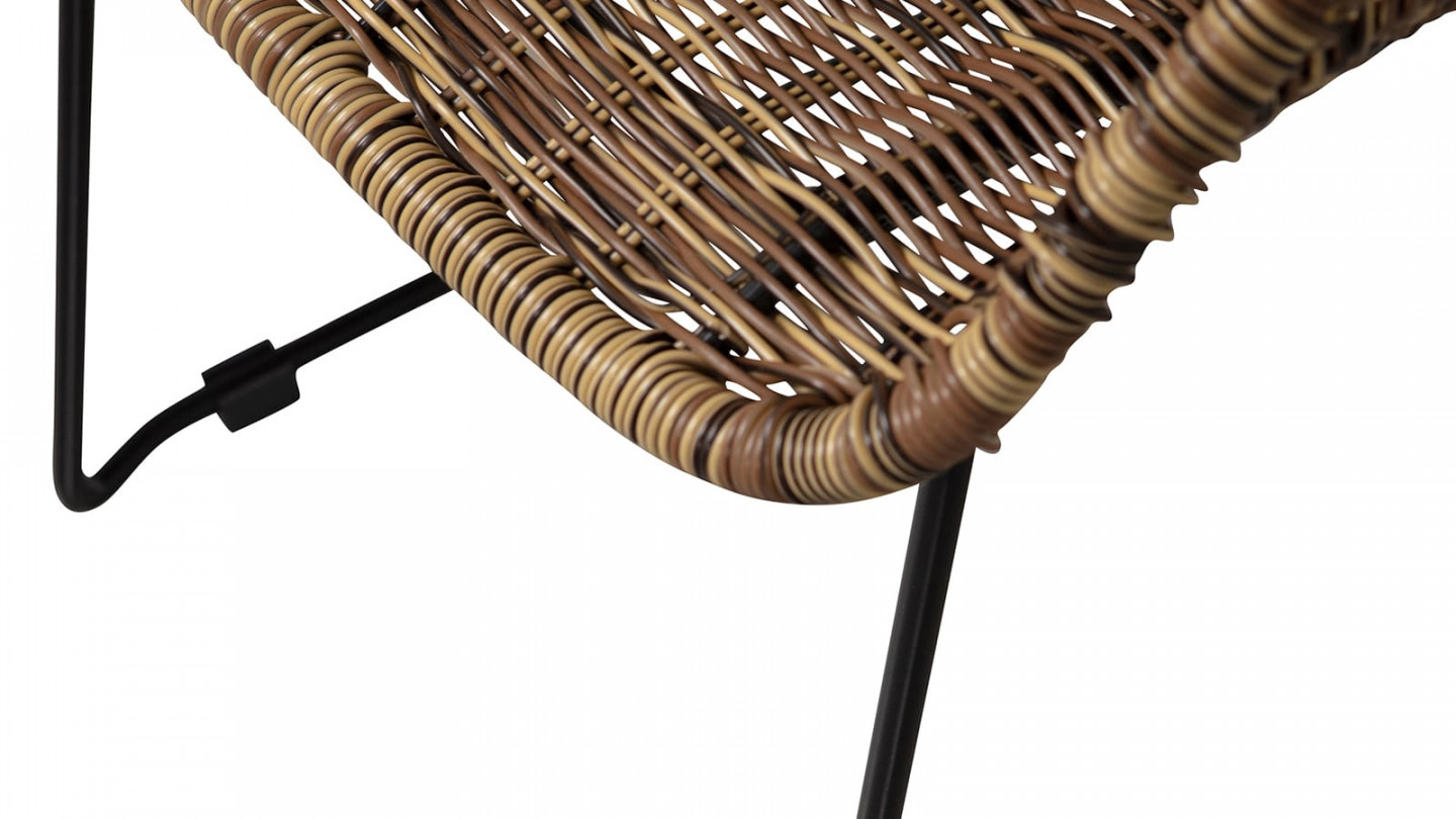 Chaise de jardin en rotin tressé - Willow