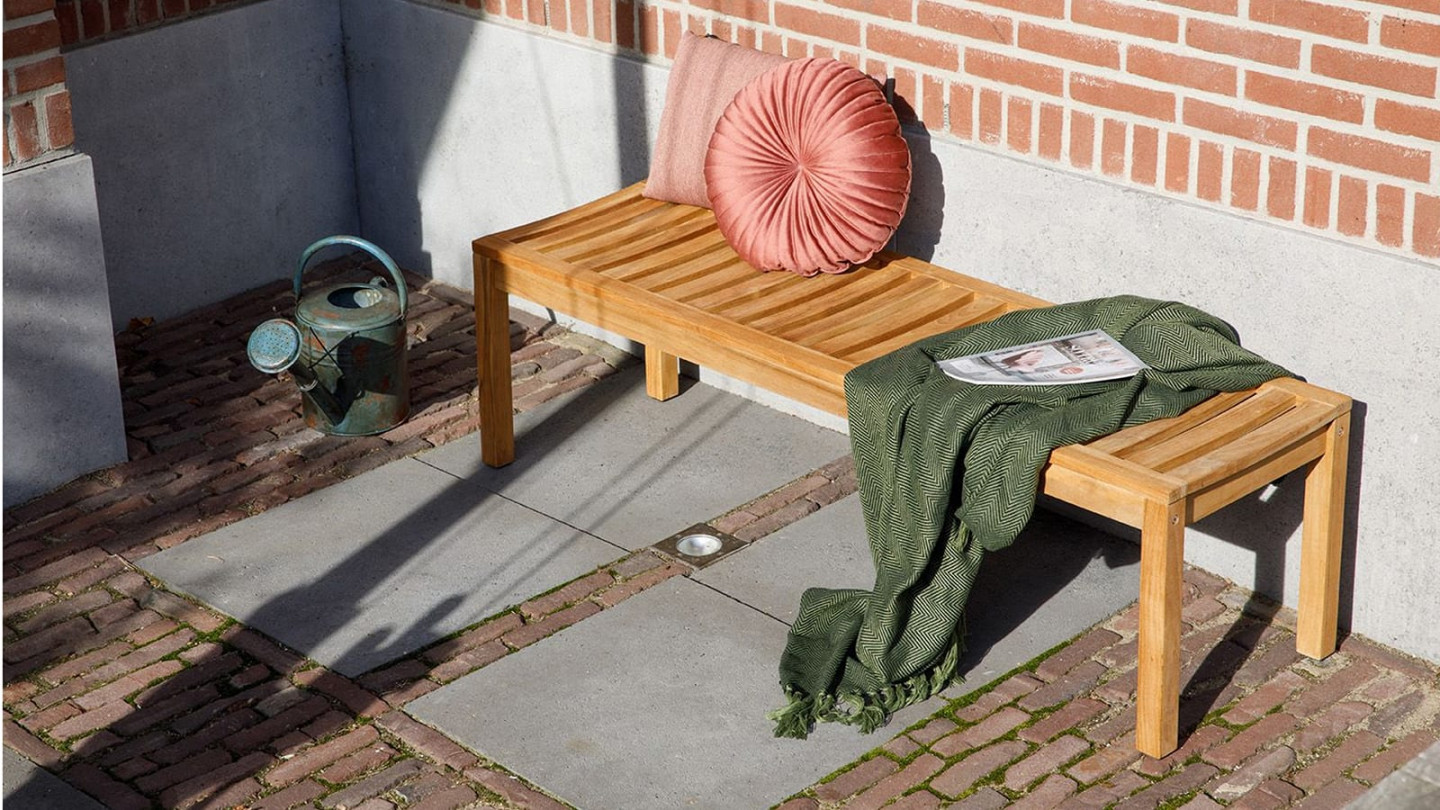 Banc de jardin 3 places en tec k - Comfort