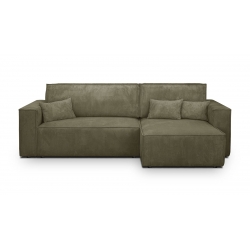 Canapé d'angle vert