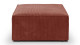 Pouf en velours côtelé rouille - Harper