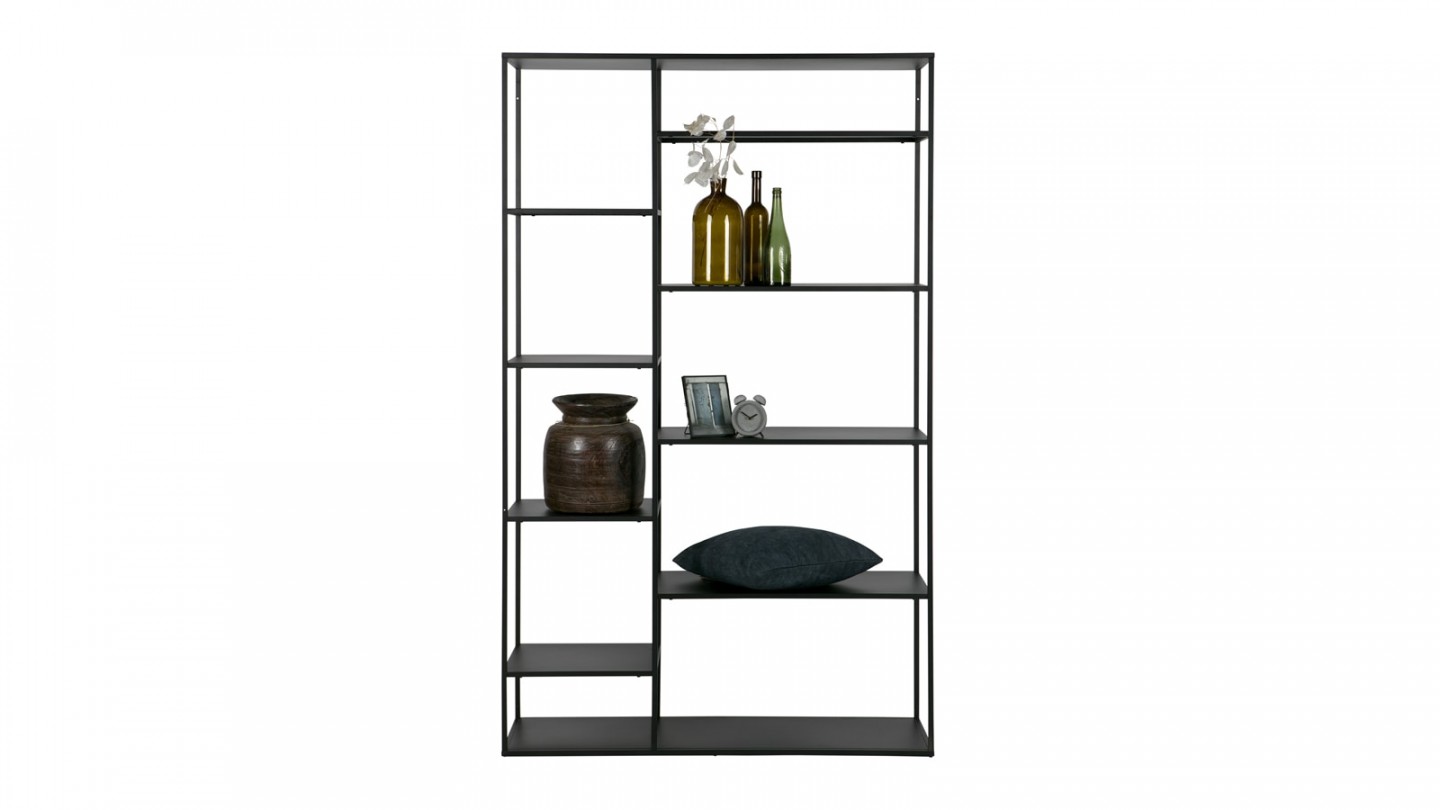 Etagère casiers en métal noir 120cm – Collection June