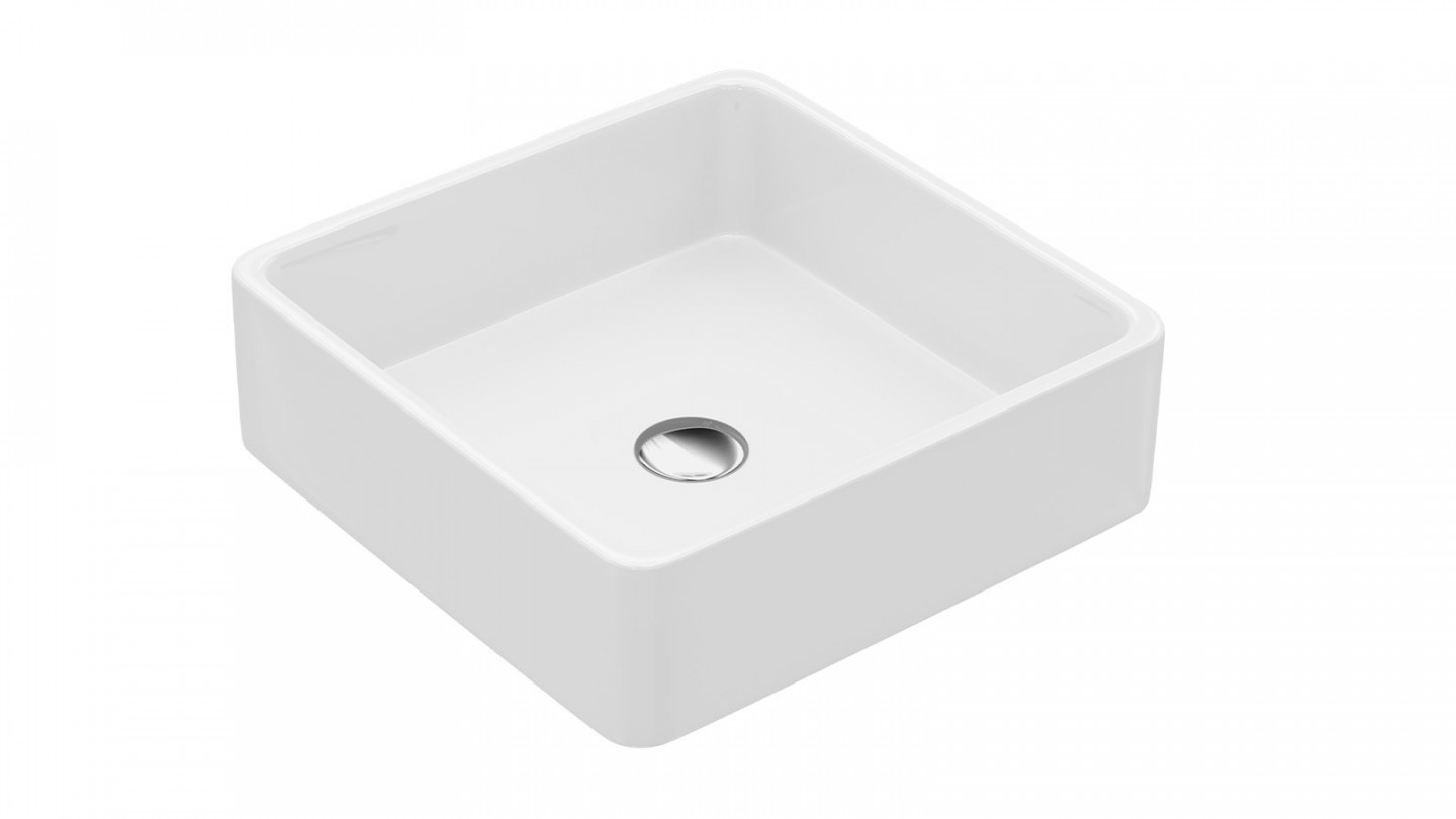 Meuble de salle de bain suspendu 2 vasques à poser 120cm 2 tiroirs Chêne clair + miroir + colonne ouverture gauche - Rivage