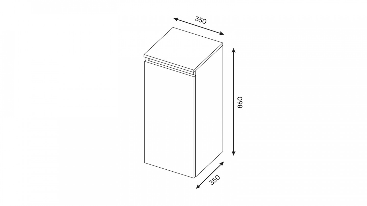 Meuble de salle de bain suspendu vasque à poser 90cm 1 tiroir façon Béton + miroir + colonne ouverture gauche - Rivage