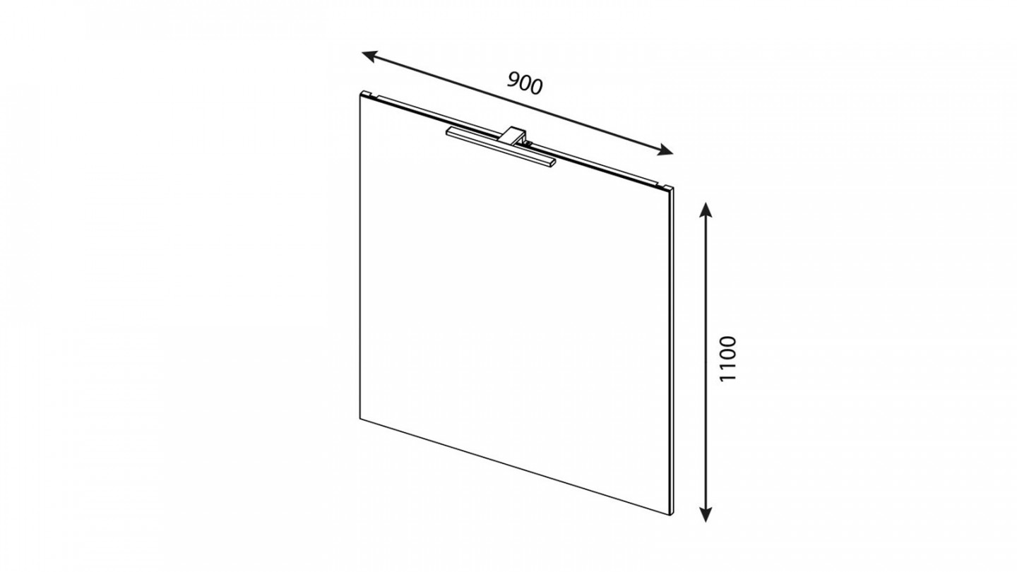 Meuble de salle de bain suspendu avec pieds vasque intégrée 90cm 2 portes Blanc + miroir - Chango