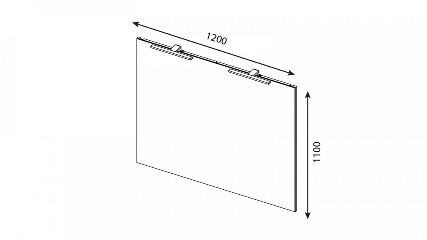 Meuble de salle de bain suspendu avec pieds double vasque intégrée 120cm 2 tiroirs Abricot + miroir - Chango