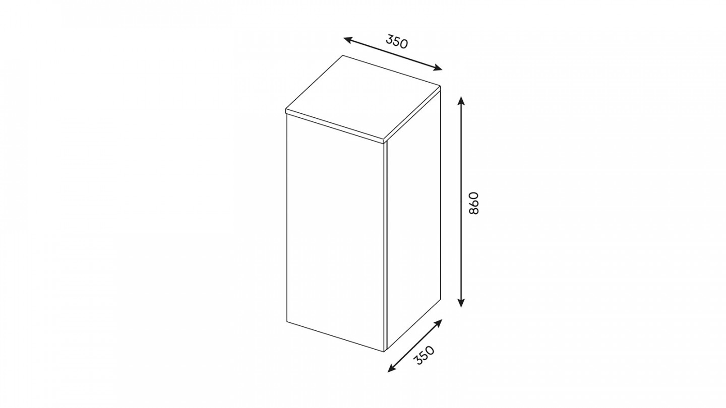 Meuble de salle de bain suspendu vasque à poser 90cm 1 tiroir Terracotta + miroir + colonne ouverture gauche - Swing