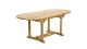 Table de jardin ovale extensible en teck 150/200x90cm - Fun