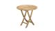 Table ronde de jardin pliante en teck 80cm - Fun