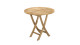 Table ronde de jardin pliante en teck 80cm - Fun
