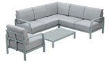 Salon de jardin en aluminium